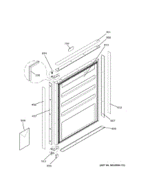 Door parts for Ge Refrigerator ZIFI240HDII from AppliancePartsPros.com