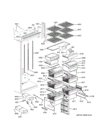 Shelves Drawers parts for Ge Refrigerator ZIFS360NNBRH from AppliancePartsPros.com