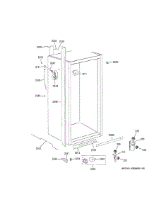 Cabinet 2 parts for Ge Refrigerator ZIFS360NNBRH from AppliancePartsPros.com