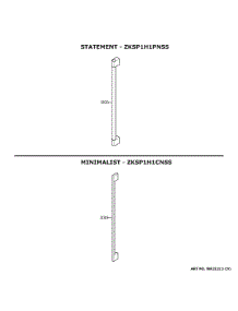 Monogram Customization parts for Ge Refrigerator ZIFS360NNBRH from AppliancePartsPros.com