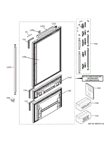 Doors parts for Ge Refrigerator ZIK303NPPBII from AppliancePartsPros.com
