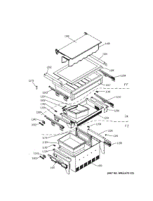 Shelves Drawers parts for Ge Refrigerator ZIK30GNNAII from AppliancePartsPros.com