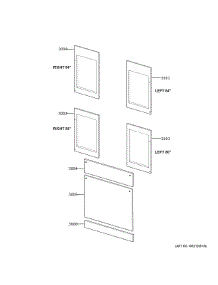 Door Panel Kit parts for Ge Refrigerator ZIK30GNNAII from AppliancePartsPros.com
