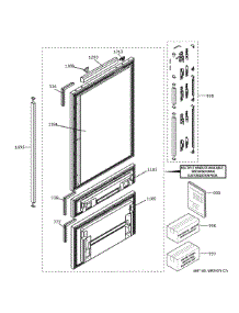 Doors parts for Ge Refrigerator ZIK30GNNCII from AppliancePartsPros.com