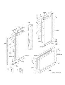 Doors parts for Ge Refrigerator ZIP360NNG from AppliancePartsPros.com
