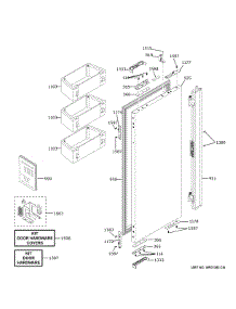 Refrigerator Door - Lh parts for Ge Refrigerator ZIP364NBVBII from AppliancePartsPros.com