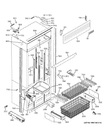 Freezer Section Trim Components parts for Ge Refrigerator ZIPP360NHBSS from AppliancePartsPros.com