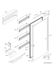 Door parts for Ge Refrigerator ZIR301NBRAII from AppliancePartsPros.com
