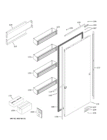 Door parts for Ge Refrigerator ZIR301NBRAII from AppliancePartsPros.com