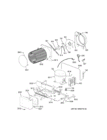 Machine Compartment parts for Ge Refrigerator ZIR360NNBLH from AppliancePartsPros.com