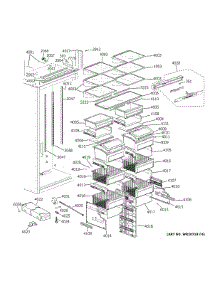 Shelves Drawers parts for Ge Refrigerator ZIR360NPBRH from AppliancePartsPros.com