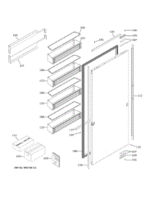 Door parts for Ge Refrigerator ZIR361NPRCII from AppliancePartsPros.com