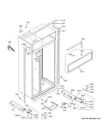 Case Parts parts for Ge Refrigerator ZISB420DPEII from AppliancePartsPros.com