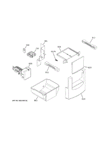 Ice Maker & Dispenser parts for Ge Refrigerator ZISS420NNMSS from AppliancePartsPros.com