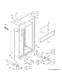 Case Parts parts for Ge Refrigerator ZISS480NNGSS from AppliancePartsPros.com