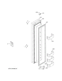 Freezer Door parts for Ge Refrigerator ZISS480NNGSS from AppliancePartsPros.com