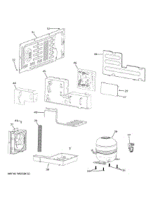 Machine Compartment parts for Ge Refrigerator ZIWD24PWBII from AppliancePartsPros.com