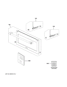 Door Parts parts for Ge Microwave ZSB9122V1SS from AppliancePartsPros.com