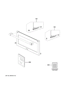 Door Parts parts for Ge Microwave ZSB9122V1SS from AppliancePartsPros.com