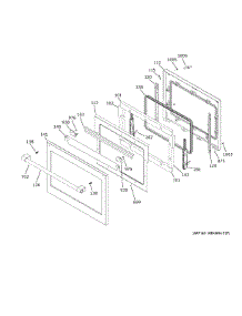 Upper Door parts for Ge Wall Oven ZTD90DPSN3SS from AppliancePartsPros.com