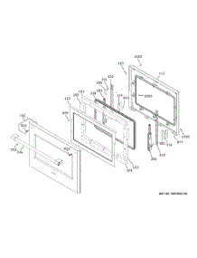 Lower Door parts for Ge Wall Oven ZTDX1FPSN3SS from AppliancePartsPros.com