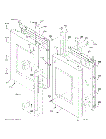Upper Doors parts for Ge Wall Oven ZTDX1FPSN3SS from AppliancePartsPros.com