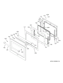 Door parts for Ge Wall Oven ZTSX1DPSN4SS from AppliancePartsPros.com