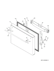 Freezer Door parts for Ge Refrigerator ZWE23ESHQSS from AppliancePartsPros.com