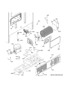 Machine Compartment parts for Ge Refrigerator ZWE23ESNFSS from AppliancePartsPros.com