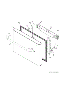 Freezer Door parts for Ge Refrigerator ZWE23PSHRSS from AppliancePartsPros.com