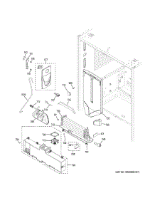 Fresh Food Section parts for Ge Refrigerator ZWE23PSNCSS from AppliancePartsPros.com