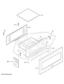 Door Parts parts for Ge Range ZWL1126SJ2SS from AppliancePartsPros.com
