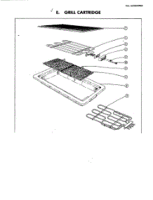 03 - Grill Cartridge parts for  Refrigerator A111 from AppliancePartsPros.com