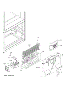 Freezer Section parts for  Refrigerator QNE27JYMXFFS from AppliancePartsPros.com