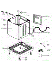 Outer Case Assembly 2 parts for Lg Washer Dryer Combo 048231013369 from AppliancePartsPros.com