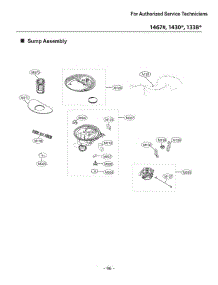 Section 10 parts for Lg Dishwasher 13383 from AppliancePartsPros.com