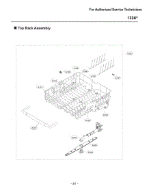 Section 4 parts for Lg Dishwasher 13383 from AppliancePartsPros.com