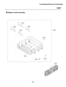 Section 6 parts for Lg Dishwasher 13383 from AppliancePartsPros.com