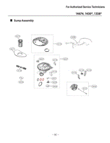 Sump Assembly parts for Lg Dishwasher 13387 from AppliancePartsPros.com