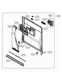 Door Liner Assembly parts for Lg Dishwasher 14305 from AppliancePartsPros.com