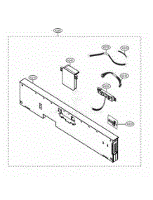 Panel Assembly parts for Lg Dishwasher 14305 from AppliancePartsPros.com