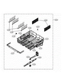 Top Rack Assembly parts for Lg Dishwasher 14305 from AppliancePartsPros.com