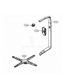 Water Guide Assembly parts for Lg Dishwasher 14305 from AppliancePartsPros.com