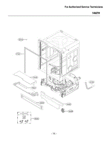 Section 1 parts for Lg Dishwasher 14307 from AppliancePartsPros.com