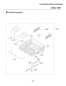 Section 4 parts for Lg Dishwasher 14307 from AppliancePartsPros.com
