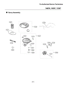 Sump Assembly parts for Lg Dishwasher 14307 from AppliancePartsPros.com