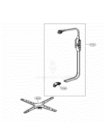 Water Guide Assembly parts for Lg Dishwasher 14355 from AppliancePartsPros.com