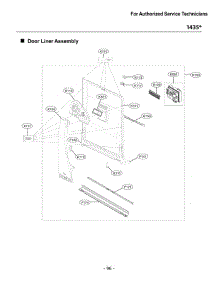 Section 10 parts for Lg Dishwasher 14357 from AppliancePartsPros.com