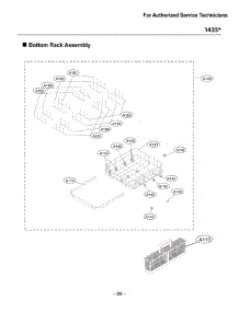 Section 6 parts for Lg Dishwasher 14357 from AppliancePartsPros.com