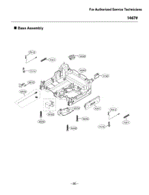 Section 3 parts for Lg Dishwasher 14673 from AppliancePartsPros.com